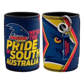 Adelaide Crows AFL Footy Stubby Holder Can Cooler with Bottle Opener
