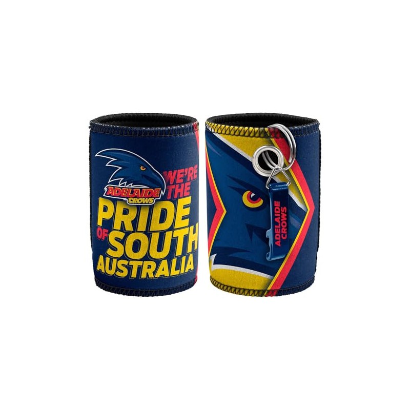 Adelaide Crows AFL Footy Stubby Holder Can Cooler with Bottle