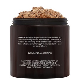 Brooklyn Botany Arabica Coffee Body Scrub - Moisturizing and Exfoliating for Body, Face, Hand, Foot - Fights Stretch Marks, Fine Lines, Wrinkles - Great Gifts for Women & Men - 10 oz