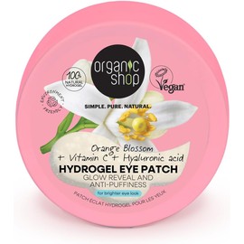 Organic Shop, Parche de Gel Anti-hinchazón para Ojos de Vitamina C y Ácido Hialurónico, 60 pz