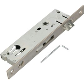 KOTARBAU Tubular Frame Lock 92 mm Backset 30/35 mm Stainless Steel Mortice Lock Door Lock Insert for Profile Cylinder Left/Right