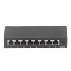 8 Port Gigabit PoE Switch Sturdy Metal Fanless Plug and