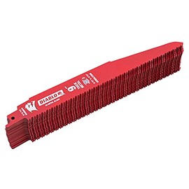 25 Pack 9 inch 8/10 TPI Pack Diablo Bi-Metal Demolition Reciprocating Saw Blades for 3/16-9/16 Thick Metals