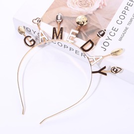 Football Headband for Women Football Accessories Enamel Game Day Headband Football Charm Sport Hairband Football Mom Hair Accessory Outfit