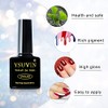 YSUVIN UV Nagellack Rot, 3 Farben Rot Glitzer Gel Nagellack