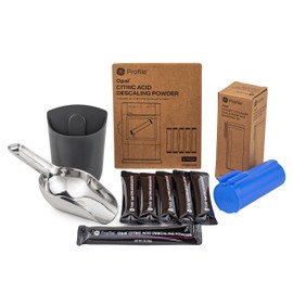 GE Profile Opal Upgrade Kit for Nugget Ice Maker, Includes Stainless Steel Scoop + Magnetic Holder, Scale Inhibiting Filter, Descaling 6 Pack Powder Kit