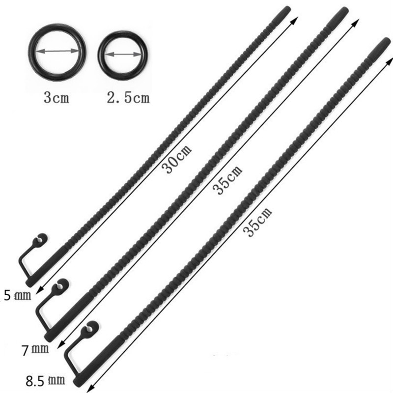 3 Sizes Silicone Threaded Extended Traction Strips, Alternative Workout Accessories