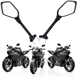 FOVPLUE Long Rear View Mirrors,Motorcycle Left and Right Mirrors Adjustment for Kawasaki Ninja 650R 2009-2015 Ninja 1000 Z1000SX 2011-2015 KAWASAKI NINJA 400R 2010-12 NINJA ER6F ER-6F 2009-2012