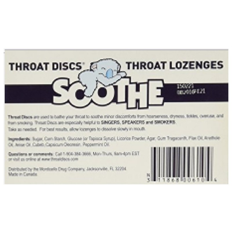 Throat Discs Throat Lozenges Original Formula 46 Lozenges (Value Pack