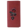 Aikirin RFID Leather Wallet for Women Painted Bifold Long Ladies