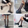 Getrays Women's High Socks, 3-Pair Set, Sheer, Breathable, Sheer Socks