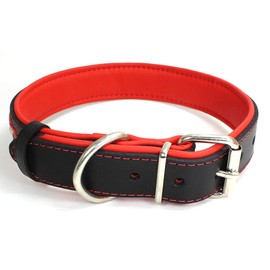 Unbekannt Sulla Real Leather Padded Handmade Dog Collar in Fashionable Colours Braided M/L/XL/XXL