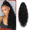 Sofeiyan Ponytail Hairpiece with Clip, 56 cm Long Wavy Curly