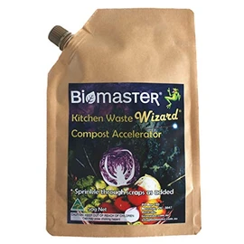 Kitchen Waste Wizard Compost Accelerator, 50g Spout Pack, (100% Natural Concentrate)