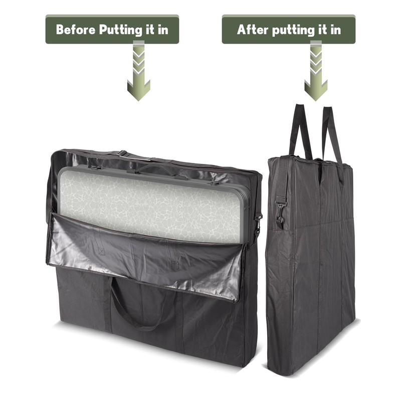 ALYCLIP Folding Table Storage Bag, Fit for 6 ft Folding