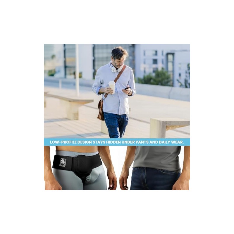 EVERYDAY MEDICAL Hernia Belt for Men - Inguinal Hernia Support