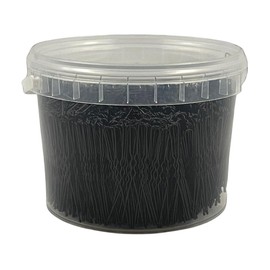 Ahsen Professional Wavy U-Shaped Hair Pins 5cm Black - Haarnadeln mit Aufbewahrungsbox Schwarz