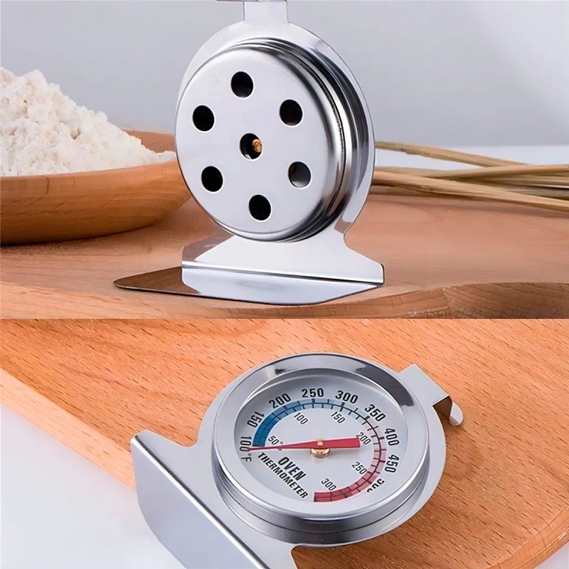 Termómetro Para Horno Acero Inoxidable Cocina Profesional Color Plateado