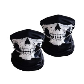 WOVTE Face Mask, Bandana, Festival Cover, Survival Game Mask, Windproof, Easy to Breathe, Set of 2