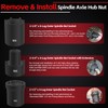 Spindle Nut Socket Tool Kit 5 Pcs Axle Hub Lock