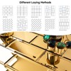 Diflart Peel and Stick Mirror Backsplash, Gold, 3x6 Inch, Beveled