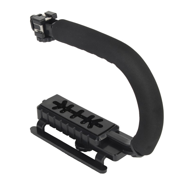 Camera Handheld Stabilizer ABS Sponge Adjustable Angle U Shaped Foldable