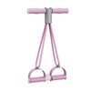 LAOGUATON Pink Resistance Band Exercise System, 4-Tube Leg & Core