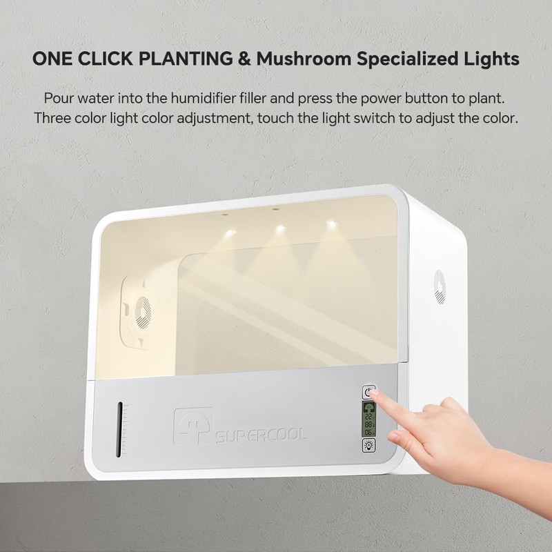Odpaltoy Indoor Mushroom Growing kit Includes Mushroom Grow Light,Fresh air