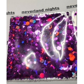 neverland nights Purple Holographic glitter mix, for nails, acrylics,Festi