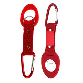 popluxy Water Bottle Holder Carabiner with Key Ring Bottle Holder Water Bottle Ring for Outdoor Climbing Camping Hiking Hydration Set of 5