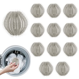 Colorich 12 Stück Wiederverwendbare Tierhaarentferner Waschmaschine, Fusselball für Waschmaschine, Wäschebälle Tierhaarentferner, Haarfänger Waschmaschine für Katzenhaarentferner Hundehaare