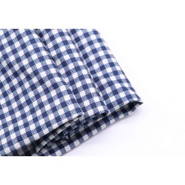 ARING PET Dog Bandana, Cotton Plaid Dog Bandanas, Dog Triangle Bib, Neckerchief for Small and Large Dogs and Cats, Navy Check