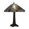 Chloe Lighting Innes Mission Tiffany-Style Blackish Bronze 1 Light Table