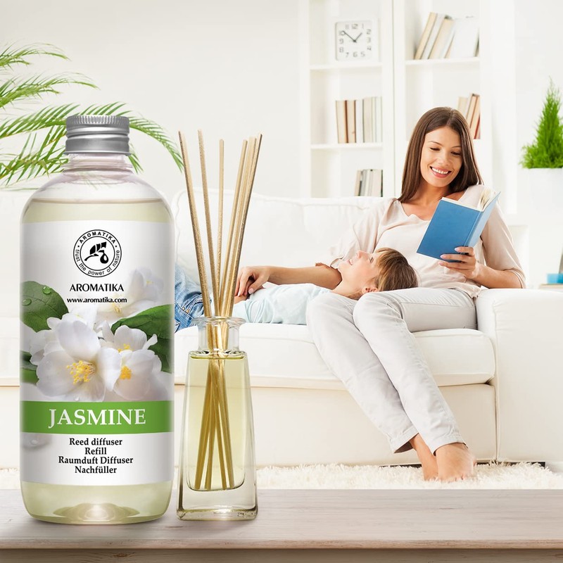 Reed Diffuser Refill With Jasmine Essential Oil 34 Fl Oz