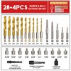 UYECOVE 32Pcs Screw Extractor Set, Left Hand Drill Bit Set