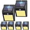 6 Pack Solar Motion Lights Outdoor, 3 Modes/100LED Solar Security