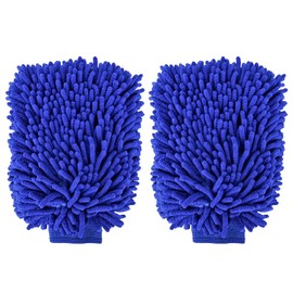 Car Wash Gloves, Microfiber Cloth, Car Wash Gloves, Anti-Scratch, Dirt Remover, Clean, Keep Hands Dry, Car Wash Set, Set of 2
