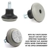 FOROREH 5PCS Glide Castors, Black Office Chair Swivel Caster Wheels,