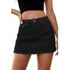 ELLEVEN Mini Jean Skirts for Women Denim Trendy Low Waisted