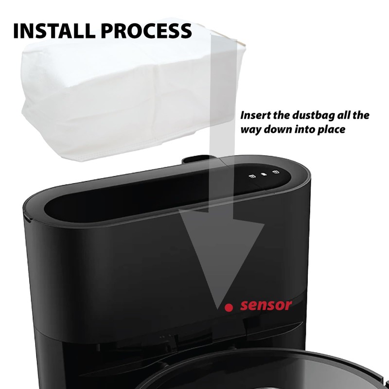 Large Volume Vacuum Robot Bags Replacement Fit For iHOME Autovac