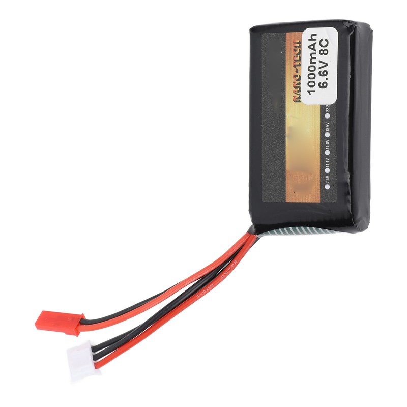 RC Receiver Lithium Battery 1000mAh 8C 6.6V RC Aircraft Remote