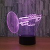 3D Night Light Lamps Trumpet LED Desk Table Lamp Musical