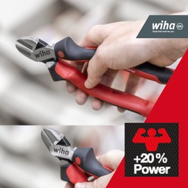 Wiha Industrial Side Cutters with DynamicJoint® 180 mm I Cable Cutter I Universal Cutter for Soft and Hard Wires (43461)