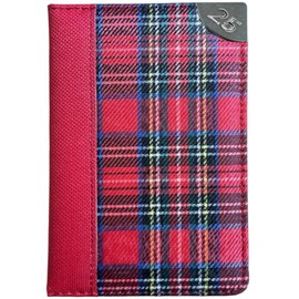 2025 Pocket Week to View Tartan Material Pocket Designer Diary (Red)