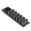 M.2 to SATA3.0 Adapter Card 6Gbps High Speed ASM1166 M.2