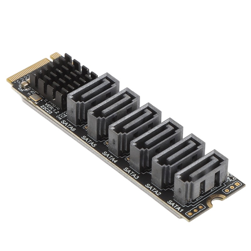M.2 to SATA3.0 Adapter Card 6Gbps High Speed ASM1166 M.2