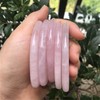 Ladeukoi Rose Quartz Crystal Stone Gua Sha Massage Tool for