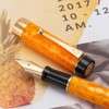 Jinhao 100 Classic Fountain Pen Orange Marble Celluloid Fine Point