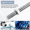 sourcing map Fully Threaded Rod M14 x 250mm 2mm Thread