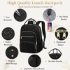 15.6 Inch Laptop Backpack, Lunch Backpack for Women, Water Resistant